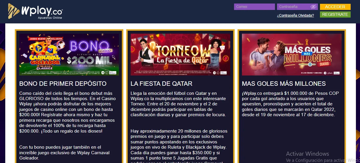 Wplay reseña opiniones y bonos regulados