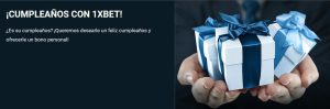 1xbet bono cumpleanos